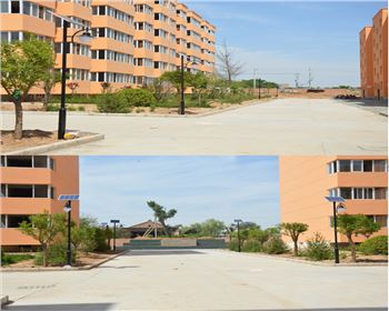 小區太陽能路燈-陜西省渭南市澄城秦漢宮移民社區路燈工程