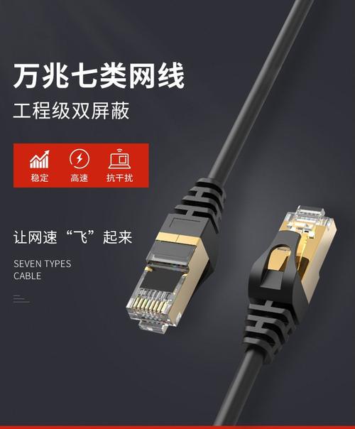 優束線材 蘇寧放心購 優束七類網線 家用高速萬兆無氧銅電腦網絡寬帶